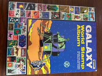 VTG hygrade galaxy world stamp album 1984 new unused
