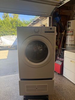 New LG electric dryer and stand