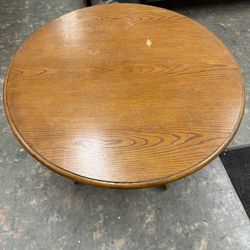 Round Wood Dining Table 42” 