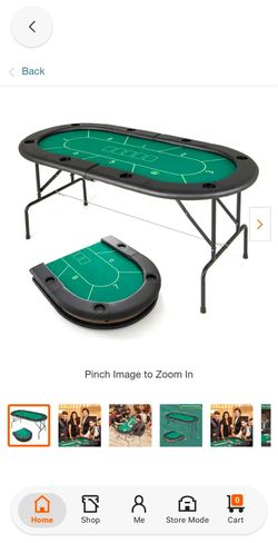 Portable poker table