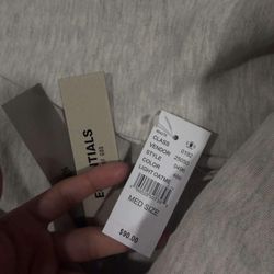 Essentials Hoodie Size S Light Oatmeal