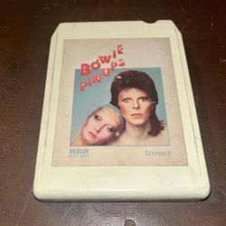 David Bowie Pin UPS 8 Track Tape 