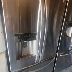 Kenmore 3 Door Stainless Steel Refrigerator Counter Depth