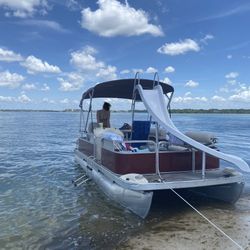 2004 Pontoon Boat With Trailer 