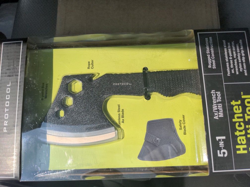5 - In - 1 Hatchet Multi Tool Axe/Wrench