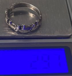 Vintage Sterling Silver Ring, Nice Elephants Design, Size 6 1/2, Nice Design, Quality, Jewelry, Accessory, Stamped 925, Clothing, 1175, Engagement Rin