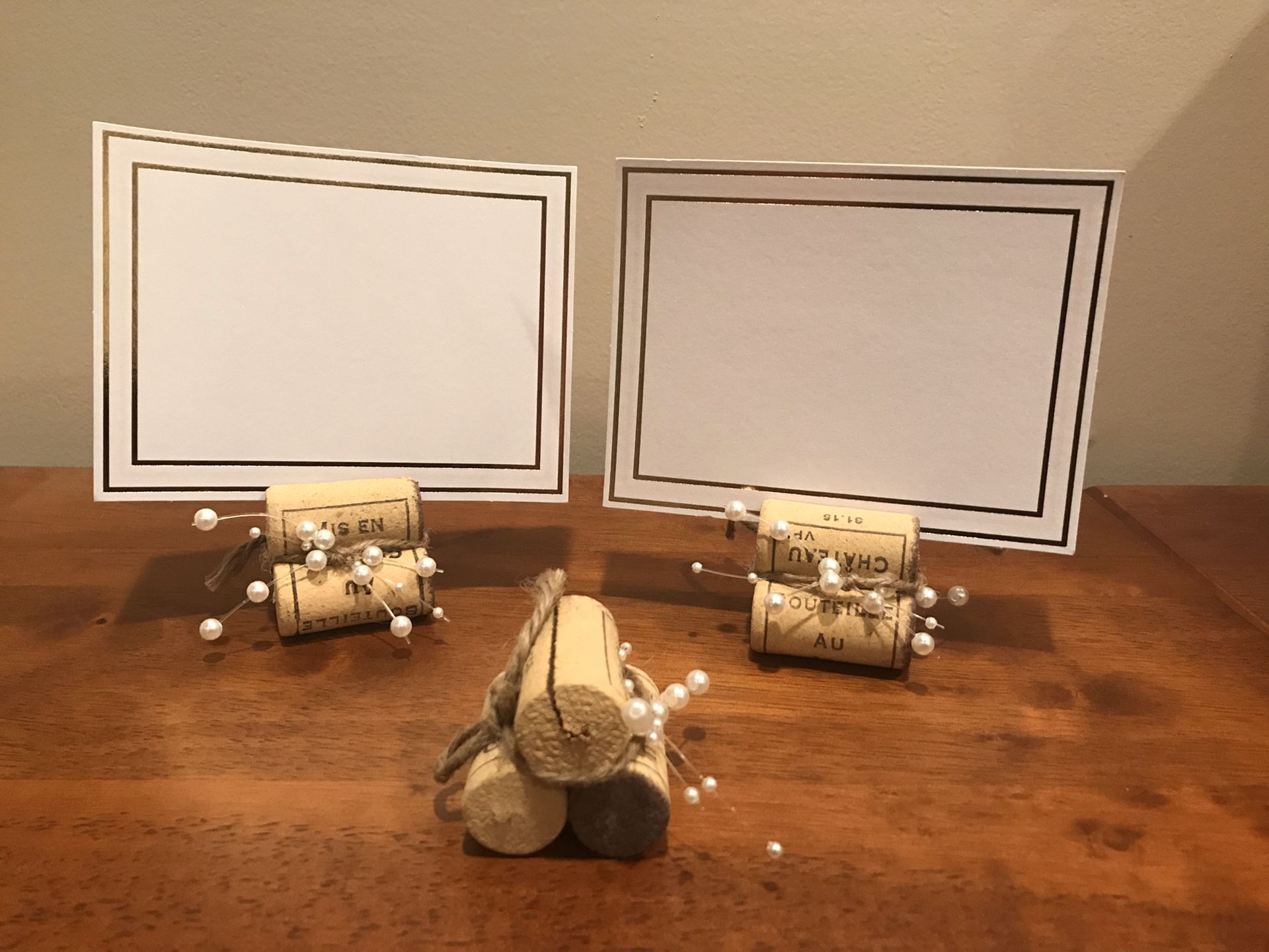 Wine cork wedding table numbers