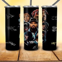 Custom 20oz 90s Rappers Collage Stainless Steel Tumbler