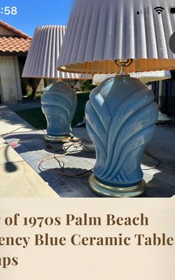 Blue Ceramic Table Lamps