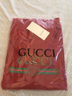 New Men’s Med/Slim Fit Large Gucci Embroidered hoodie