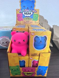 Marshmallow Bear Squishy Stress Toy Set