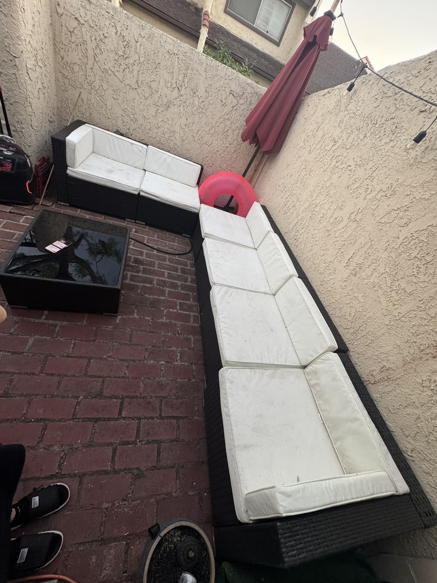 6 Seater Wicker Patio Set