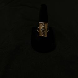 Solid Gold San Judas Ring 