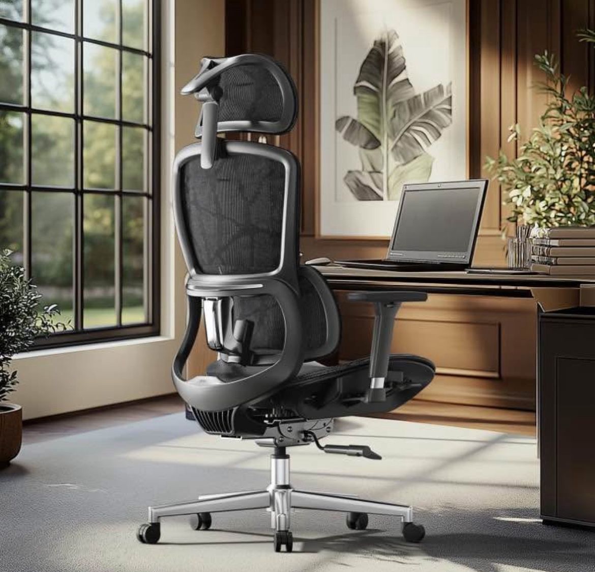 A2LN Hbada E2 Ergonomic Office Chair, Big and Tall Mesh Office Chair with 6-Way Dynamic