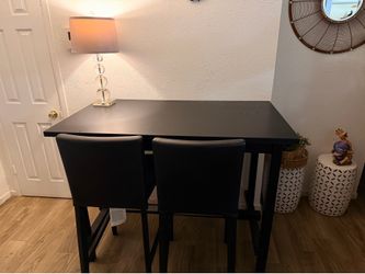 Black table