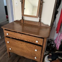 Vintage Wood Dresser