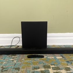 Samsung Soundbar with Wireless Subwoofer + Remote