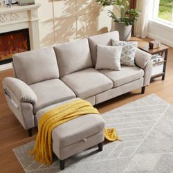 BRAND NEW 
Jarenie YMX31 79.14-in W Modern Beige 3-seater Storage Sofa with Slipcover
Item #6565110 |Model #YMX33BE