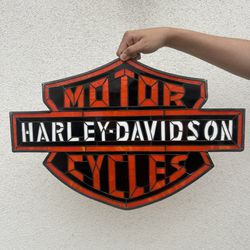 Vintage harley davidson Sign
