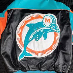 Vintage Jeff Hamilton, Miami Dolphins reversible jacket