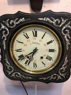 Antique French wall clock