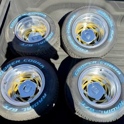 15x12 Wheels with Cooper Cobra 295x50 R15 For Ford or Chevy | Rines con llantas