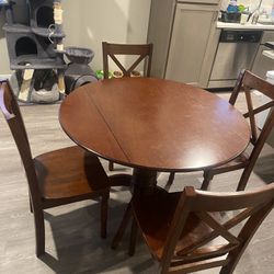 Wooden Table with 4 chairs 