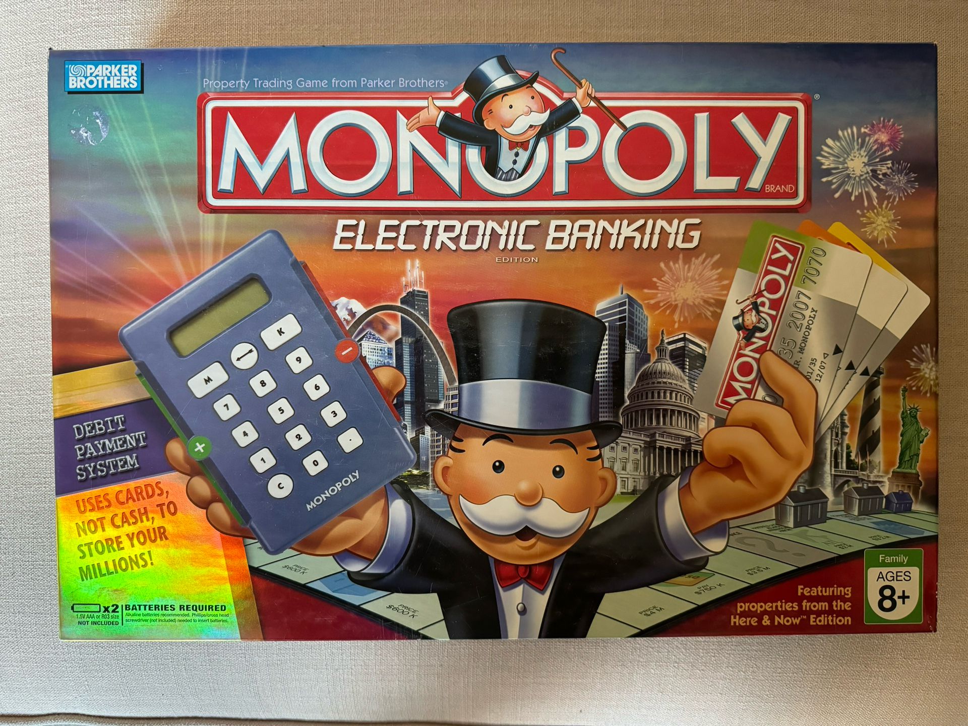 Monopoly Electronic Banking Edition Board Game Debit Cards 100% Complete 2007
