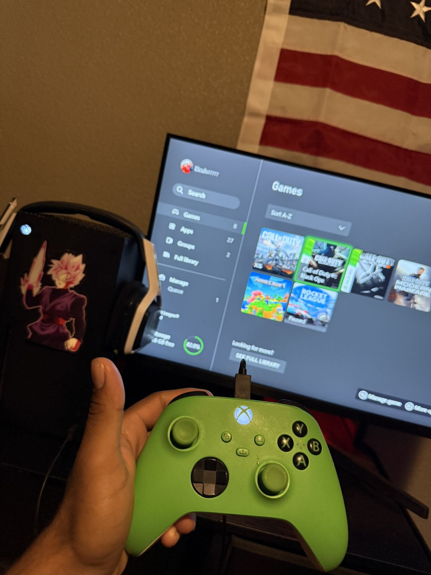 Xbox Series X With Samsung Monitor And Wireless A20 Headset