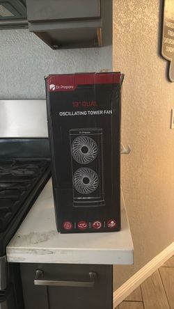 Dr. Prepare 13inch Dual Oscillating Tower Fan