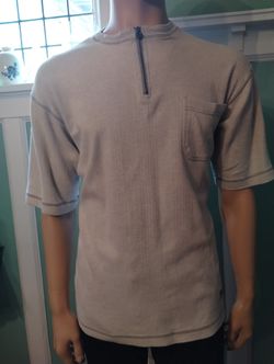 Levi's Light Grey Cotton Men's Shirt Size S