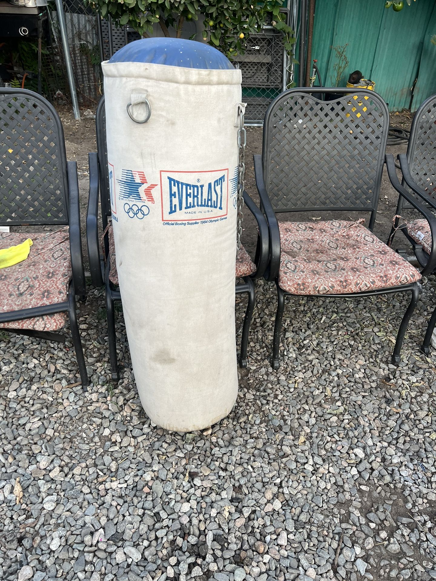 Everlast official boxing 1984 Olympic Games punching bag.