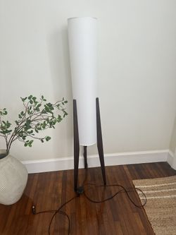 Japanese wood Floor Lamp, Wabi sabi Standing Lamp