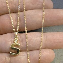 💛18k S Necklace