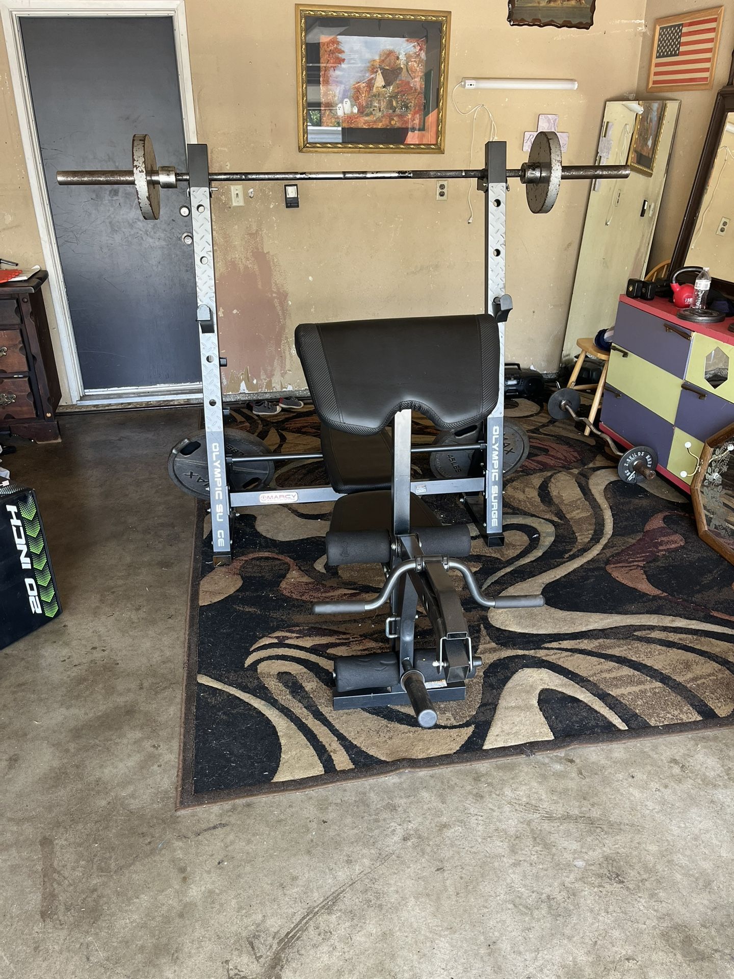 Weight Bench And Weights