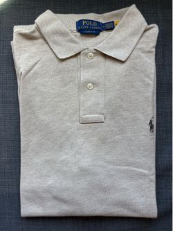 Ralph Lauren beige polo shirt M