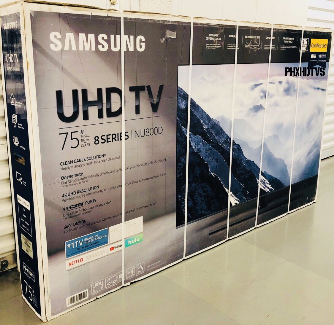 75” 4K SAMSUNG NU800D 240Hz UHD HDR SMART TV 2160P 2018 MODEL