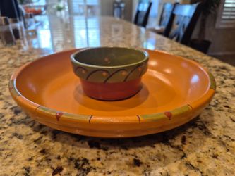 "The Pot Works" chip & dip set