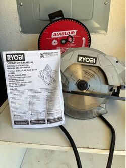 Ryobi circular saw with laser
