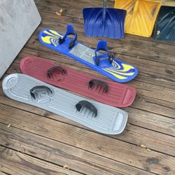 Plastic Snow Boards, 2- Riva, one is Little Ripper $10 each , all for $25