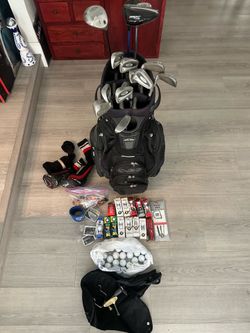 Titleist and callaway gold club set