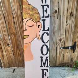 Hand Painted Wood Sign