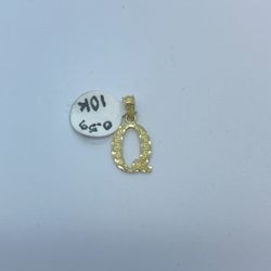 Gold Letter Pendant New