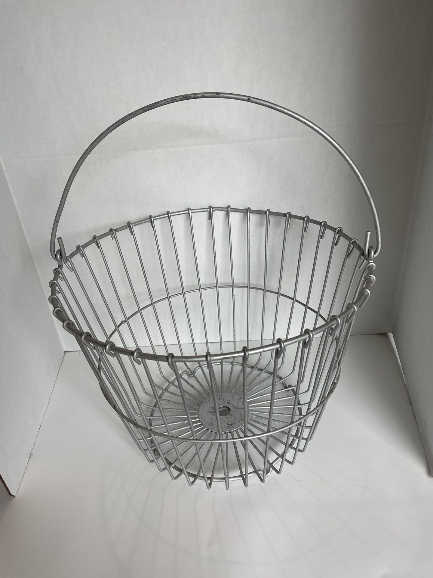 Antique Metal Egg Basket
