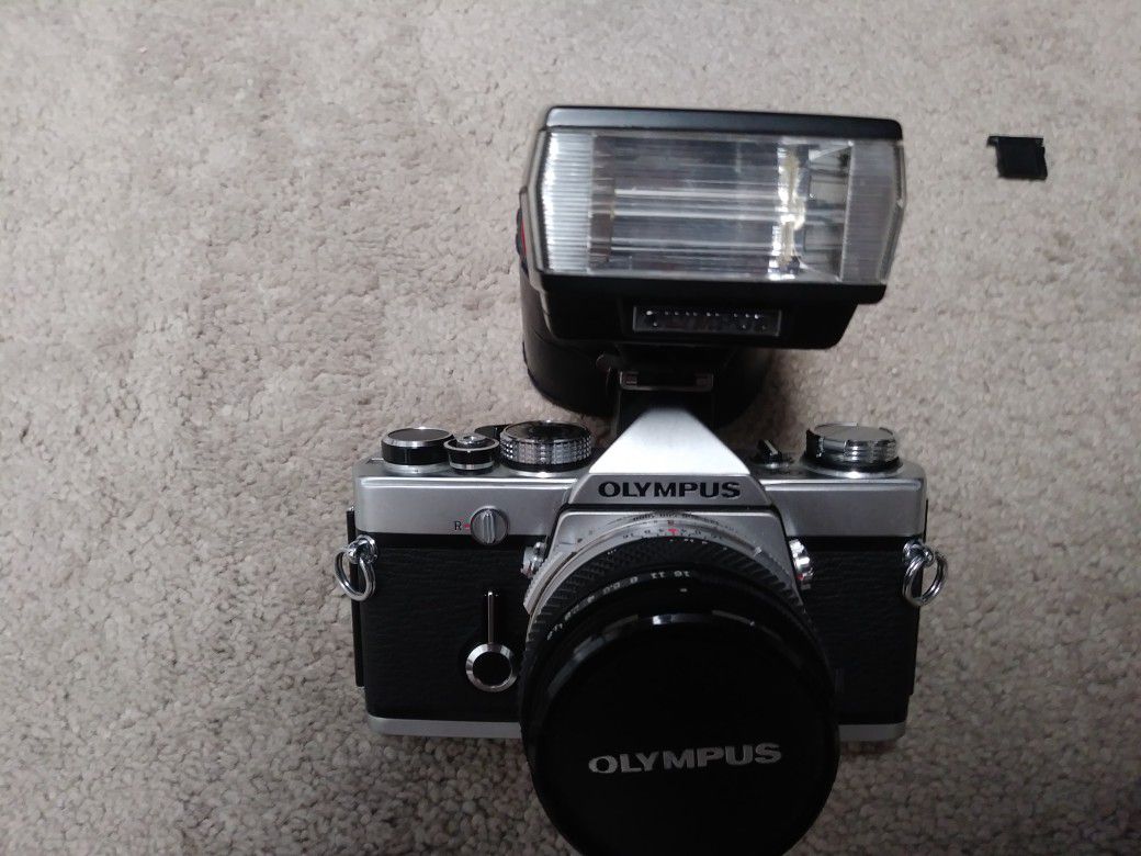 Olympus OM-1. 35mm camera