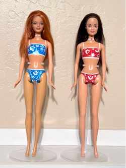 Vintage 2002 Mattel “Palm Beach Midge #53461” and “Palm Beach Teresa #53459” Dolls