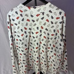 Basic Editions Cat Print Turtleneck Long Sleeve