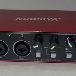 USB Audio Interface for PC Computer Recording Music Sound Card Professional