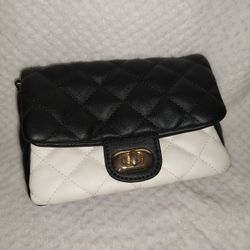 Black & White Crossbody Purse