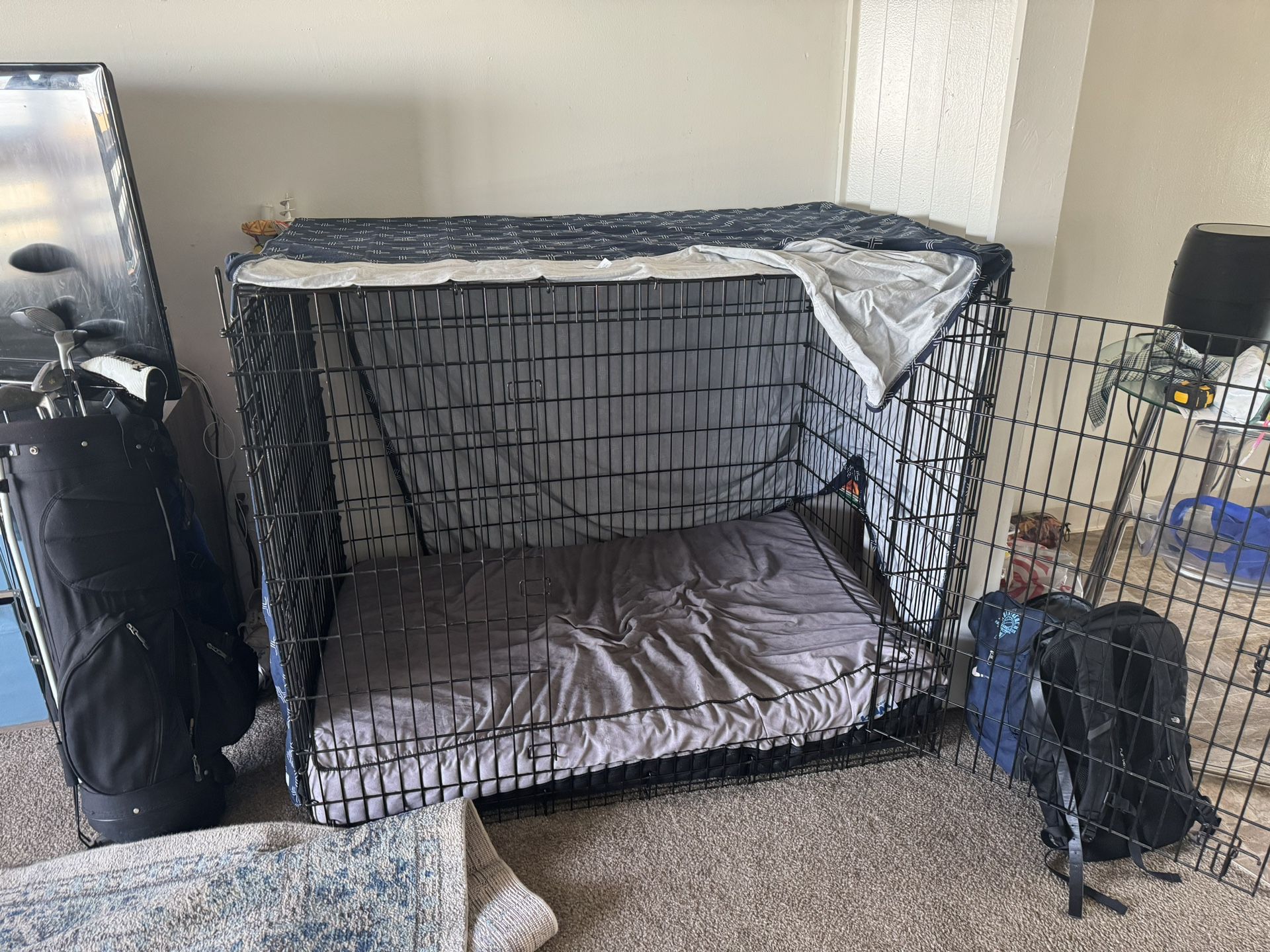 54” Dog Crate With Crate Cover